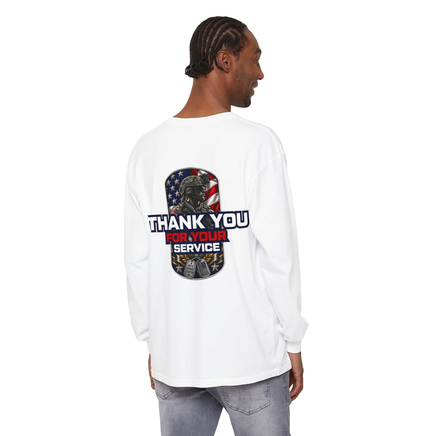 Unisex Garment-dyed Long Sleeve T-Shirt