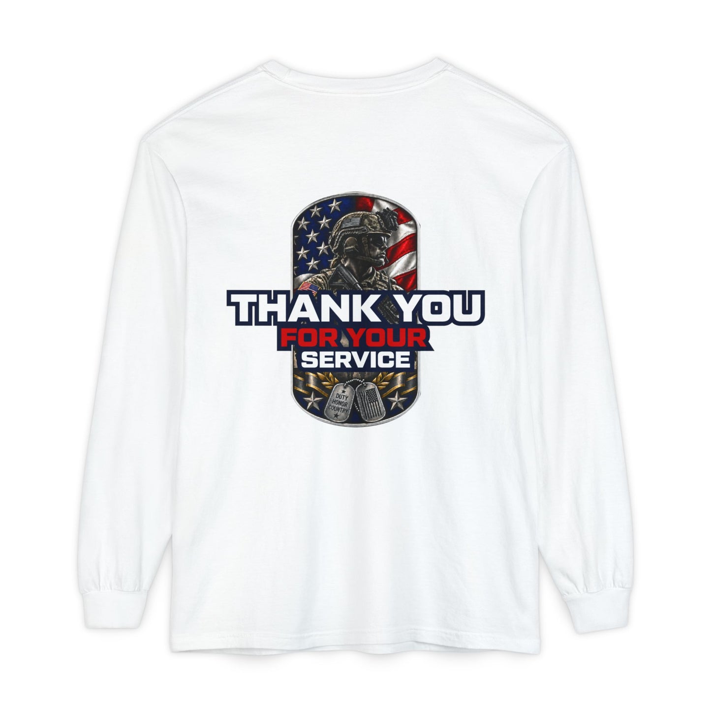 Unisex Garment-dyed Long Sleeve T-Shirt