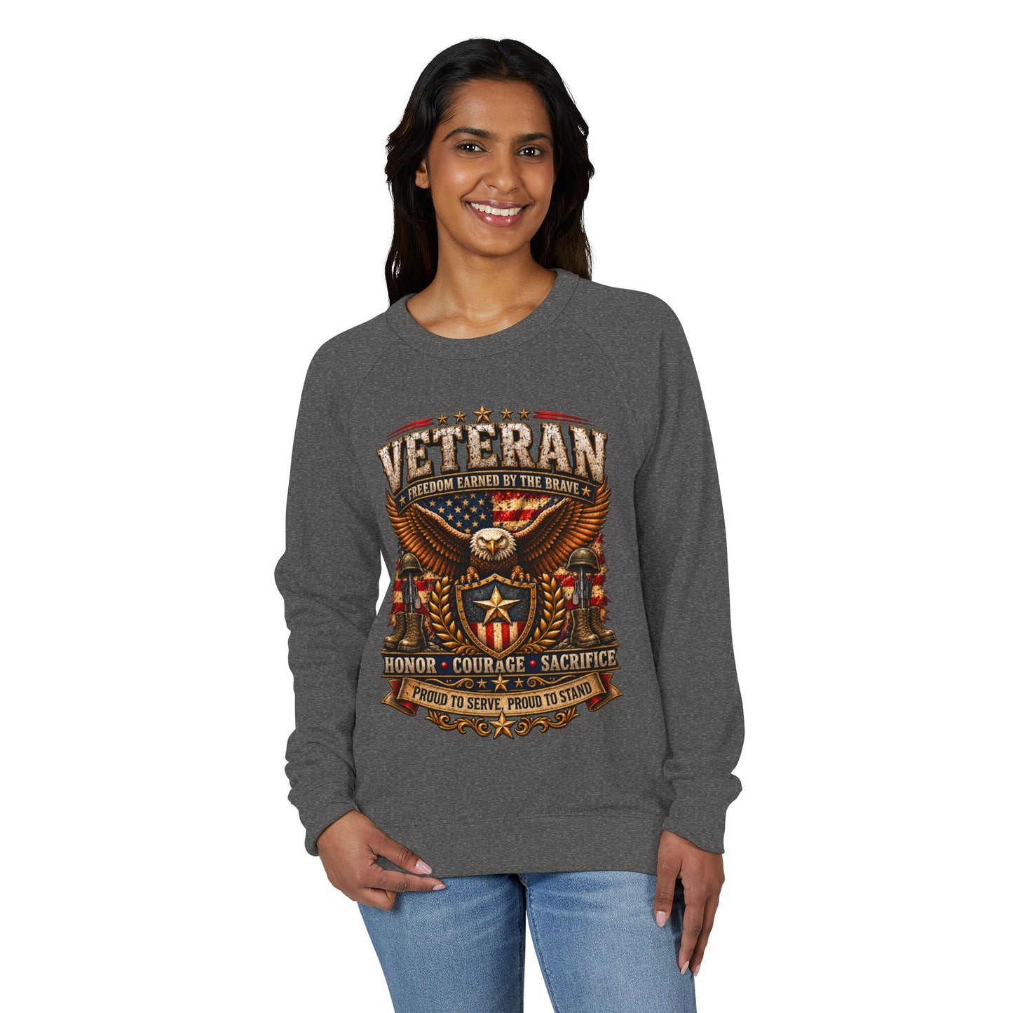 Unisex French Terry Raglan Crewneck