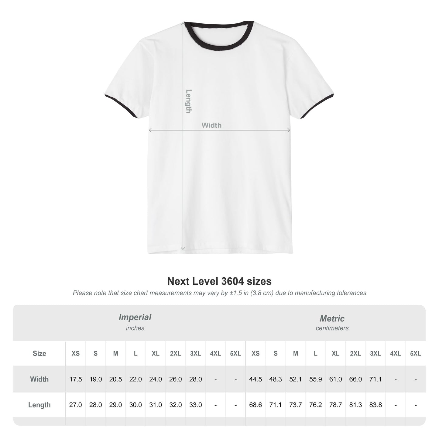 Unisex Cotton Ringer T-Shirt