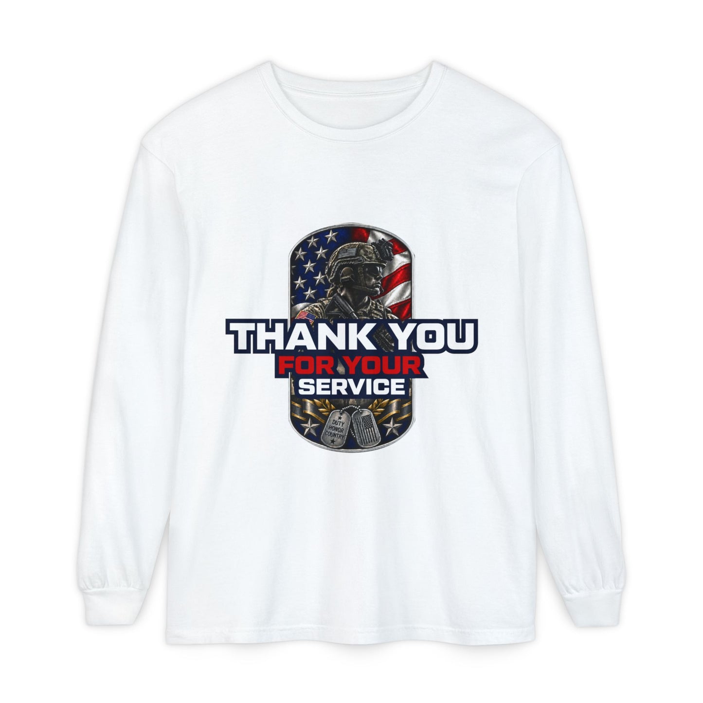 Unisex Garment-dyed Long Sleeve T-Shirt
