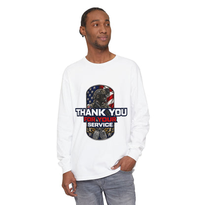 Unisex Garment-dyed Long Sleeve T-Shirt