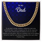 To My Dad | Cuban Link Chain