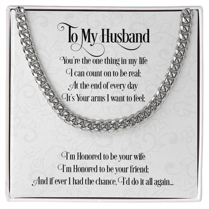 To My Husband | Cuban Link Chain