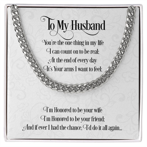 To My Husband | Cuban Link Chain