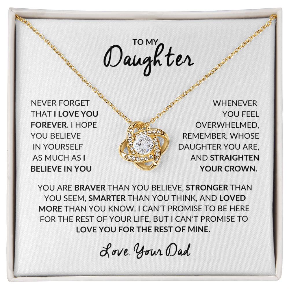 To My Daughter | Love Knot Necklace