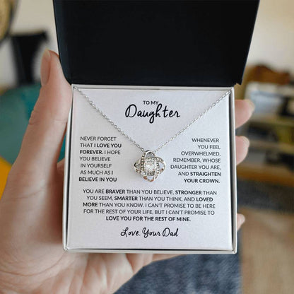To My Daughter | Love Knot Necklace