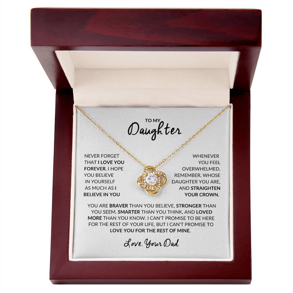 To My Daughter | Love Knot Necklace