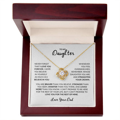 To My Daughter | Love Knot Necklace