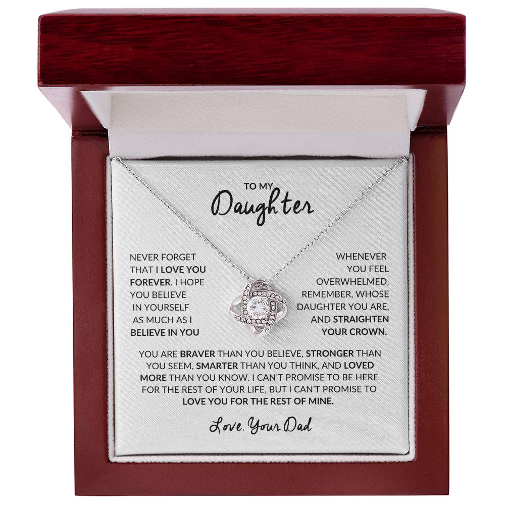 To My Daughter | Love Knot Necklace