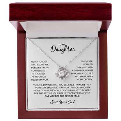 To My Daughter | Love Knot Necklace